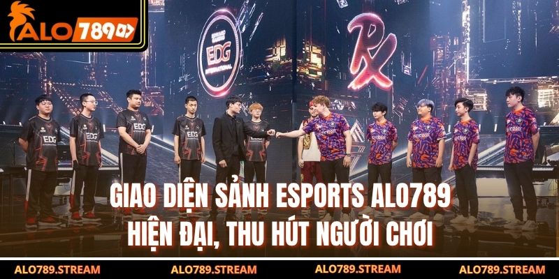 Giao diện sảnh Esports ALO789 hiện đại, thu hút người chơi